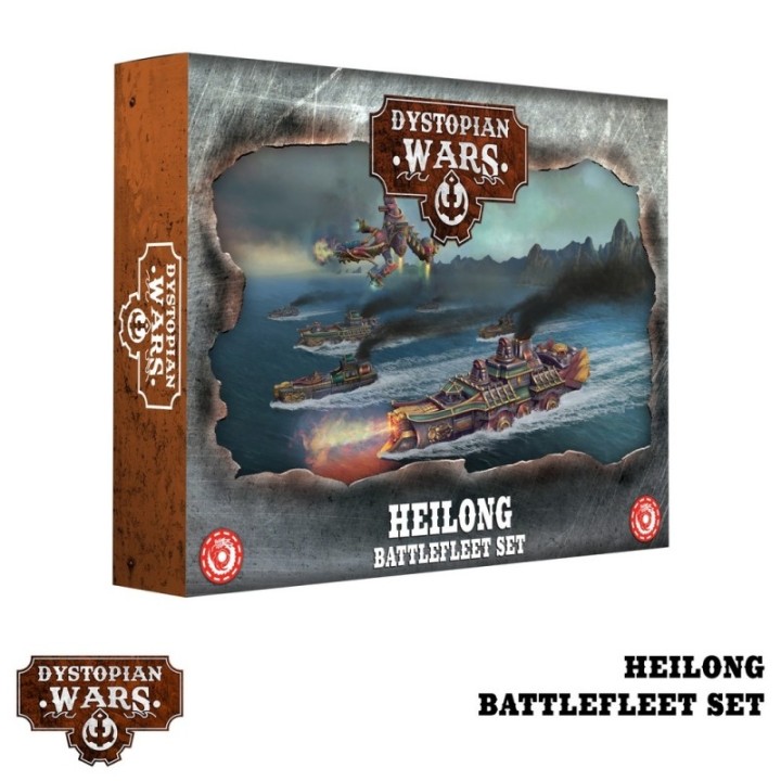 Figurines de la Heilong Battlefleet Set de l'Empire pour Dystopian Wars