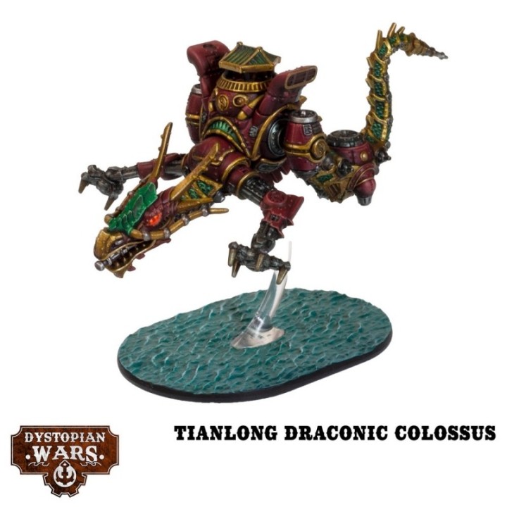 Figurines de la Heilong Battlefleet Set de l'Empire pour Dystopian Wars