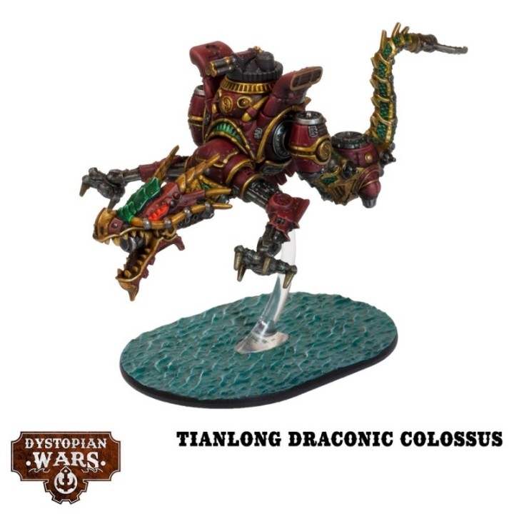 Figurines de la Heilong Battlefleet Set de l'Empire pour Dystopian Wars