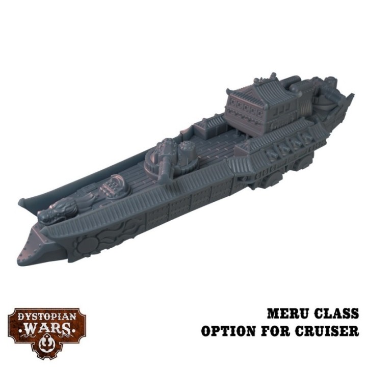 Figurines de la Heilong Battlefleet Set de l'Empire pour Dystopian Wars