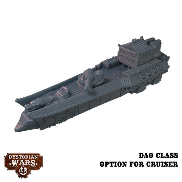 Figurines de la Heilong Battlefleet Set de l'Empire pour Dystopian Wars