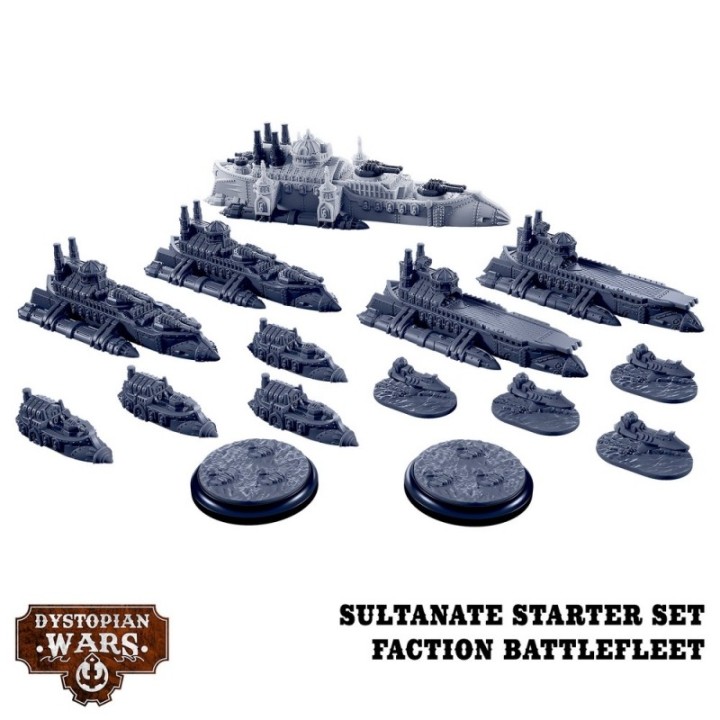 Dystopian Wars - Sultanate Starter Set - Faction Battlefleet