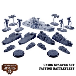 Dystopian Wars - Union Starter Set - Faction Battlefleet