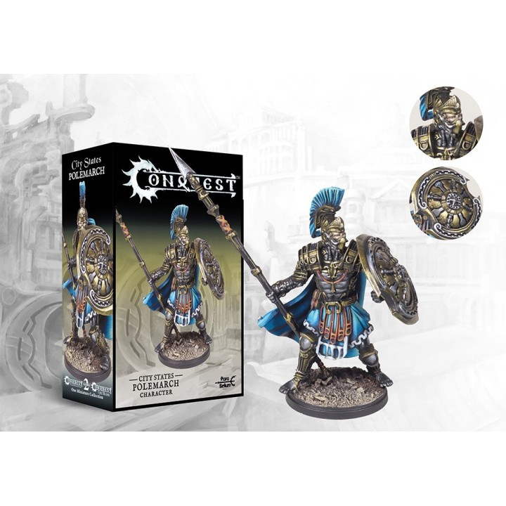 Figurine de Polemarch des City States pour Conquest (Para Bellum)
