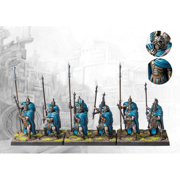 Figurines de Phalangites des City States pour Conquest (Para Bellum)