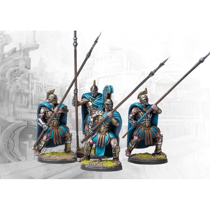 Figurines de Phalangites des City States pour Conquest (Para Bellum)