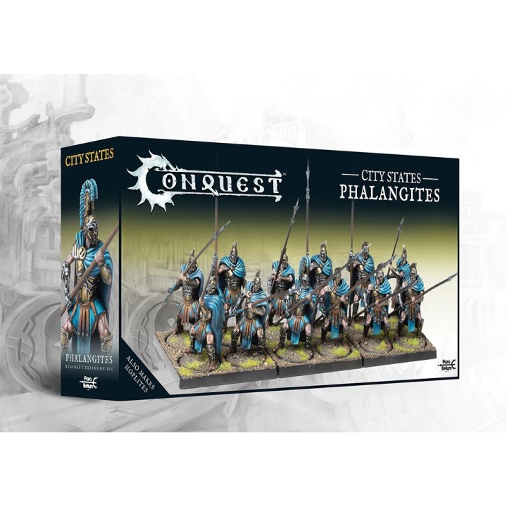 Figurines de Phalangites des City States pour Conquest (Para Bellum)