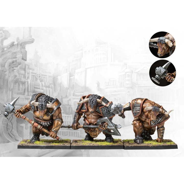 Figurines de Minotaur Thyreans des City States pour Conquest