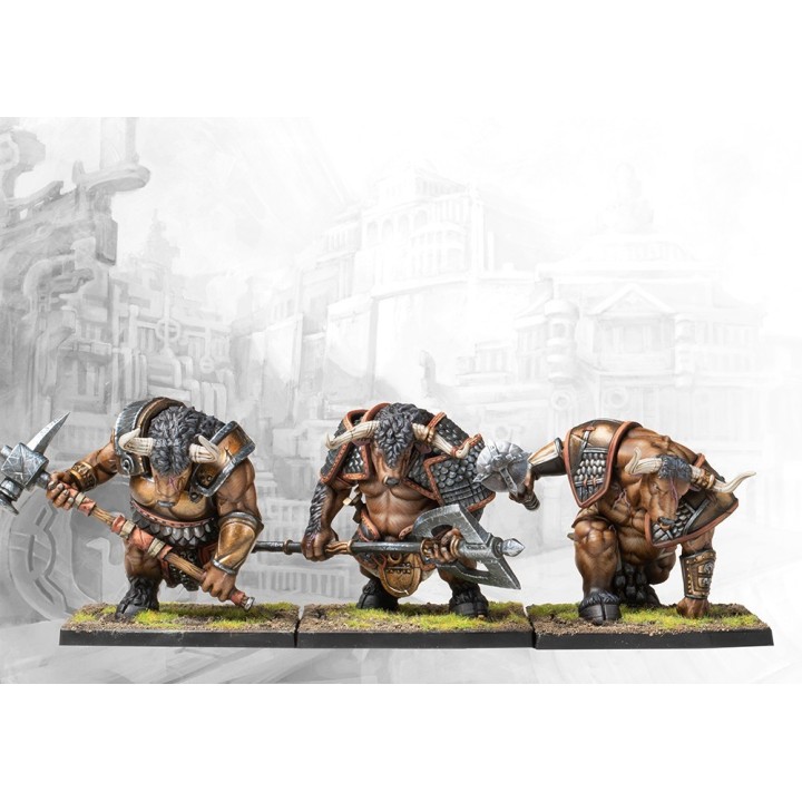 Figurines de Minotaur Thyreans des City States pour Conquest