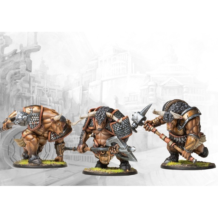 Figurines de Minotaur Thyreans des City States pour Conquest