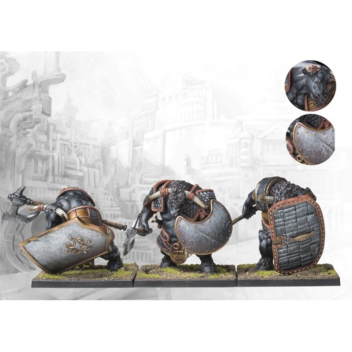 Figurines de Minotaur Haspists des City States pour Conquest