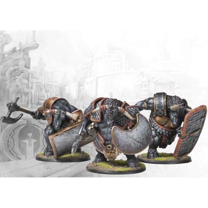 Figurines de Minotaur Haspists des City States pour Conquest
