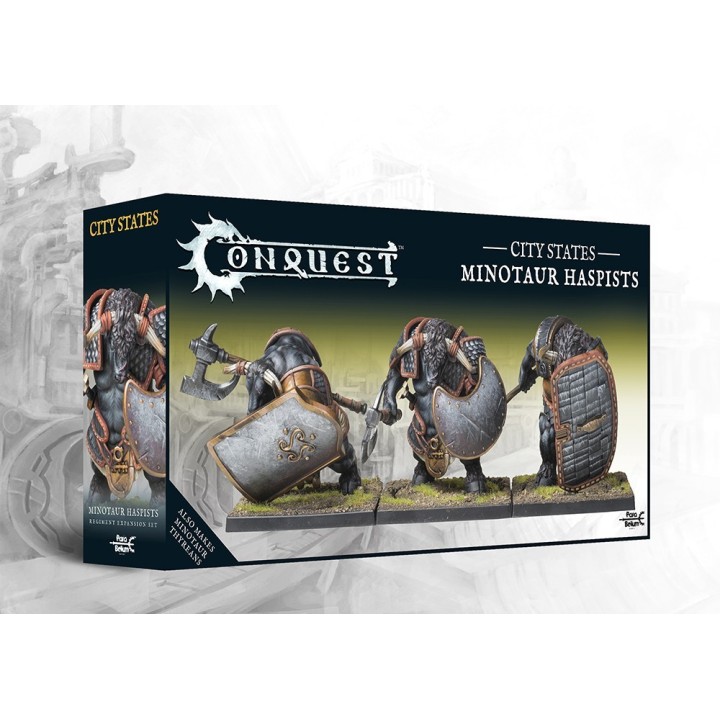 Figurines de Minotaur Haspists des City States pour Conquest