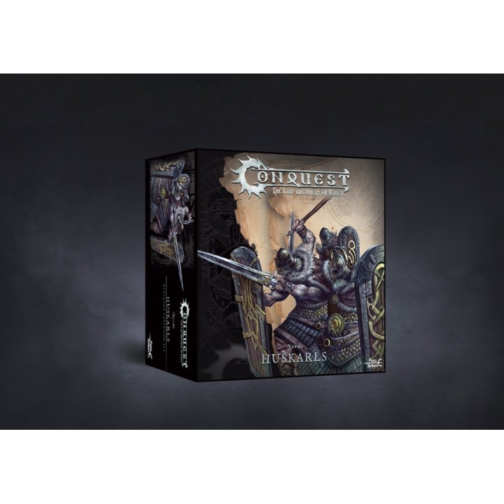 Figurines de huskarls pour les Nords de Conquest (Para Bellum Games)