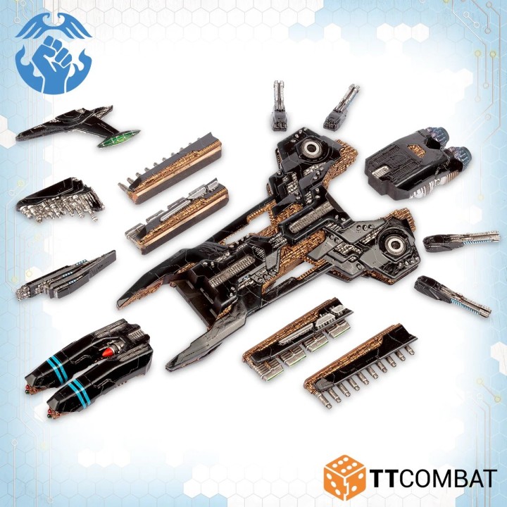 Dropfleet Commander - Resistance Trident Battleship