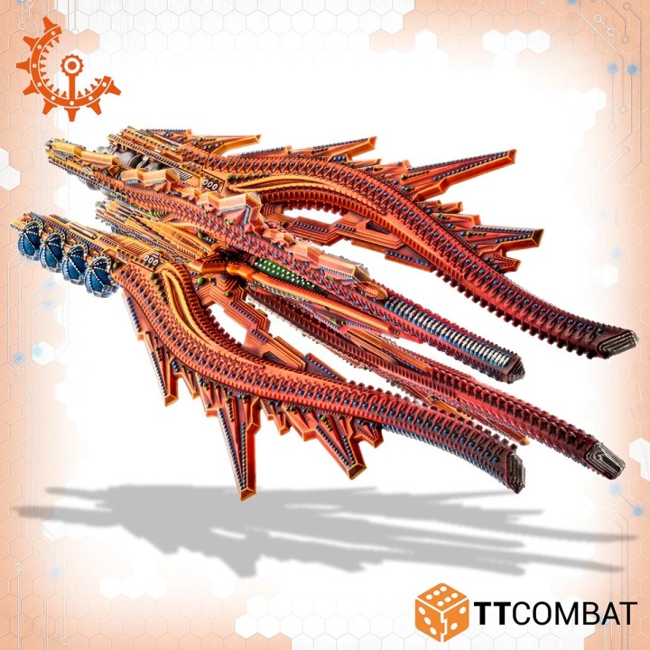 Dropfleet Commander - Shaltari Battlecruiser Ruby/Sapphire