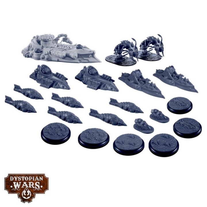 Enlightened Starter Set pour Dystopian Wars (Warcradle Studios)