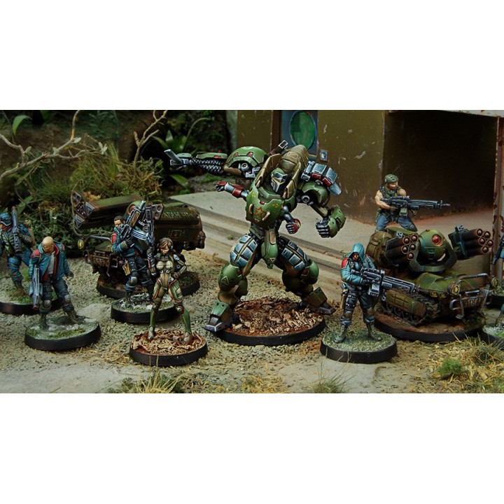 Infinity (Corvus Belli) - Anaconda, Mercenary TAG squadron