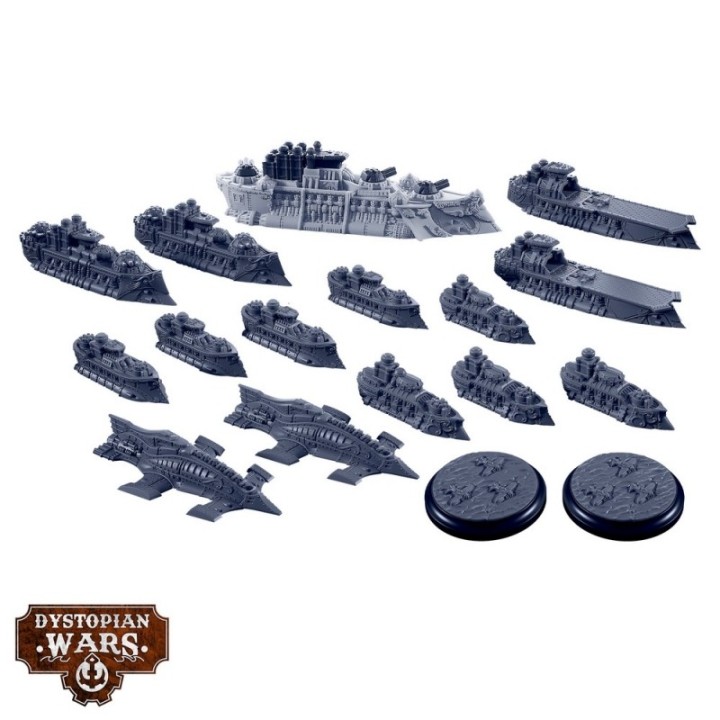 Dystopian Wars - Crown Starter Set - Faction Battlefleet