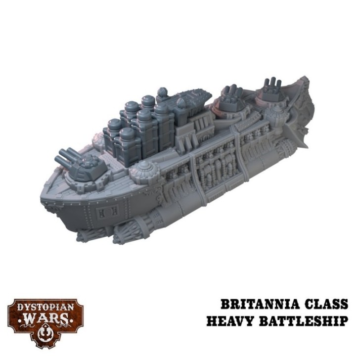 Dystopian Wars - Crown Starter Set - Faction Battlefleet