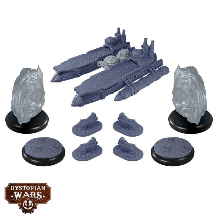 Figurines de la Topkapi Battlefleet Set du Sultanate pour Dystopian Wars