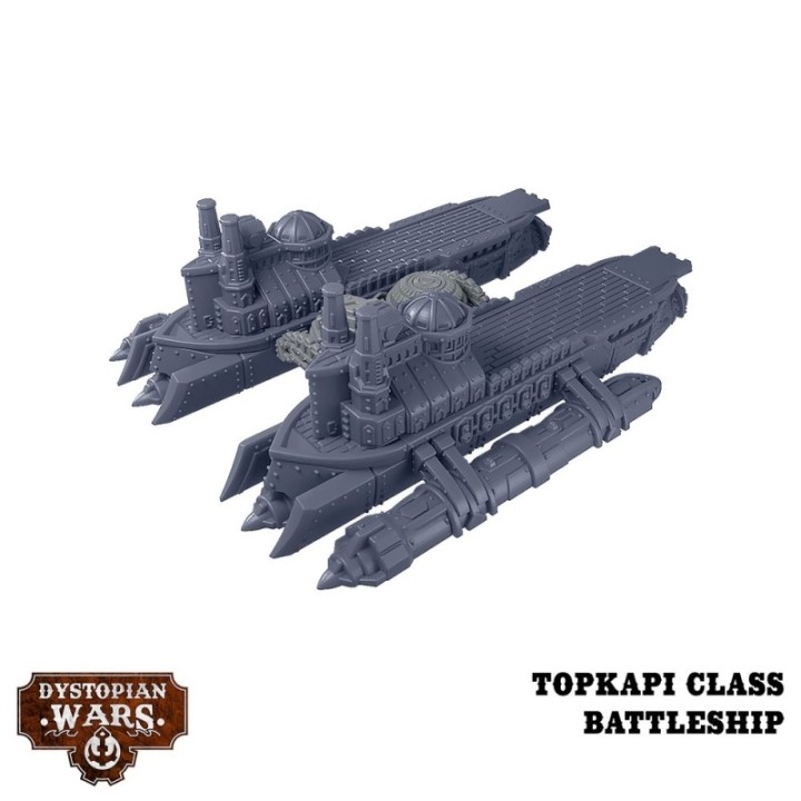 Figurines de la Topkapi Battlefleet Set du Sultanate pour Dystopian Wars