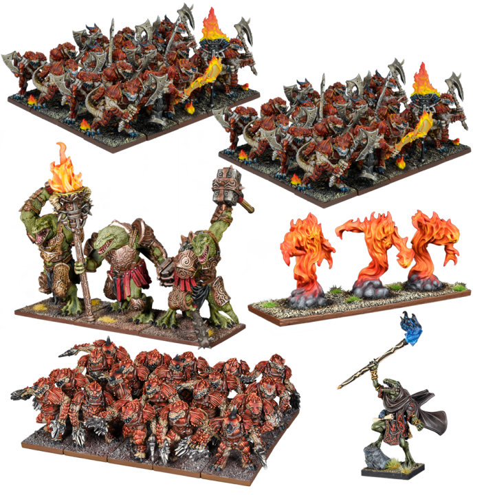 Kings Of War - Salamandres - Méga Armée