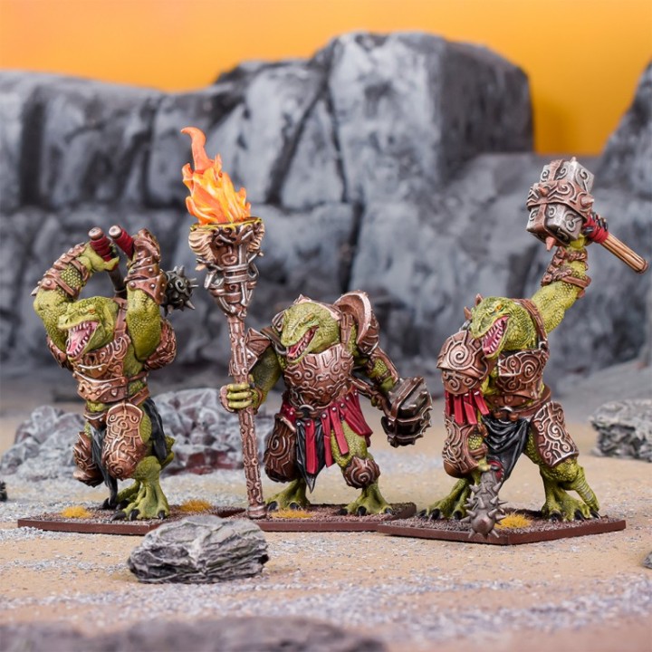Régiment de Tyrans Salamandres pour Kings of War