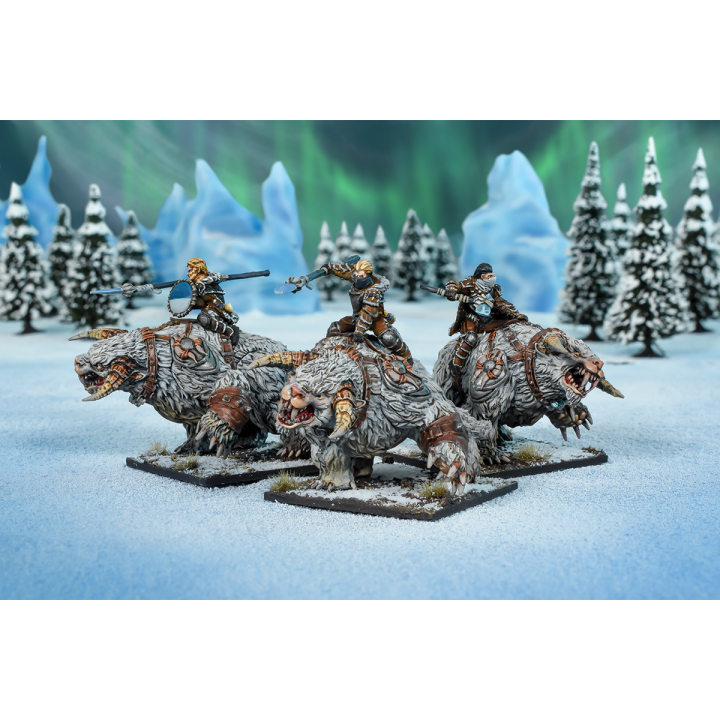 Cavalerie sur Crocs-de-givre pour l'Alliance du Nord de Kings of War