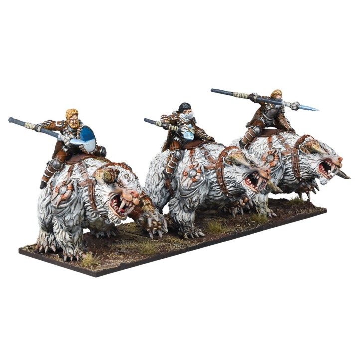 Cavalerie sur Crocs-de-givre pour l'Alliance du Nord de Kings of War