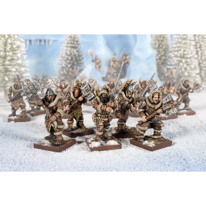 Hommes des Clans avec armes à deux mains pour l'Alliance du Nord