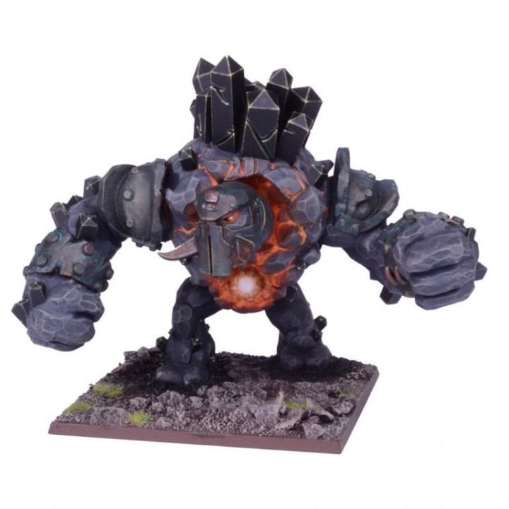 Grand Golem d'Obsidienne des Nains Abyssaux pour Kings of War