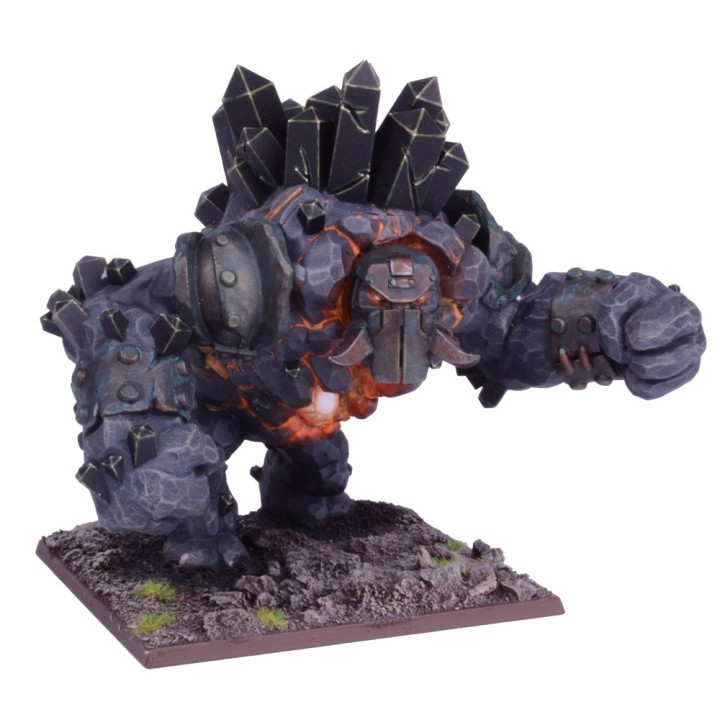 Grand Golem d'Obsidienne des Nains Abyssaux pour Kings of War