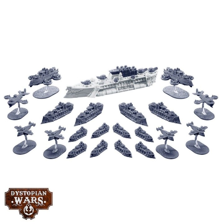 Gloriana Battlefleet Set de The Corwn pour Dystopian Wars (Warcradle Studios)