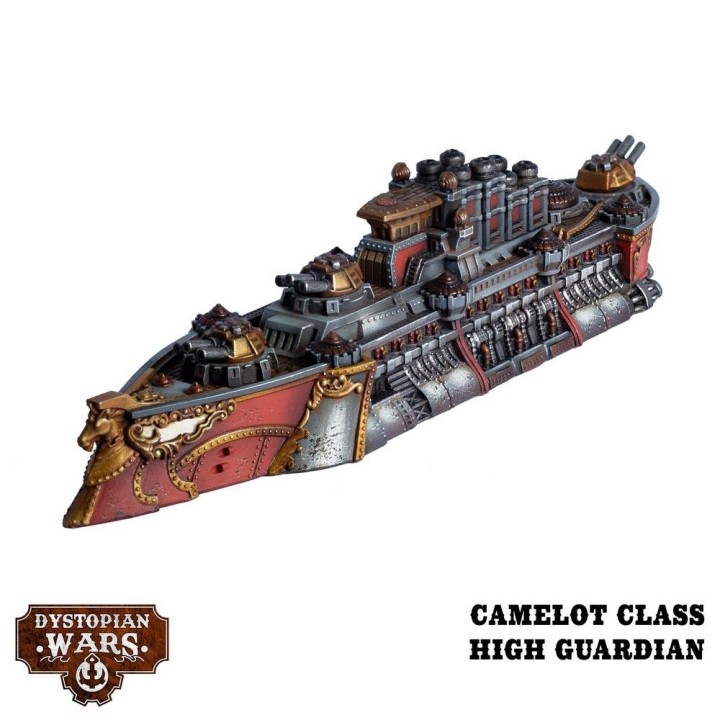 Gloriana Battlefleet Set de The Corwn pour Dystopian Wars (Warcradle Studios)
