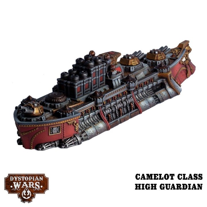 Gloriana Battlefleet Set de The Corwn pour Dystopian Wars (Warcradle Studios)