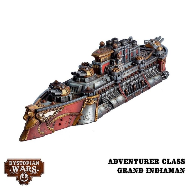 Gloriana Battlefleet Set de The Corwn pour Dystopian Wars (Warcradle Studios)