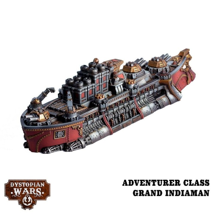 Gloriana Battlefleet Set de The Corwn pour Dystopian Wars (Warcradle Studios)