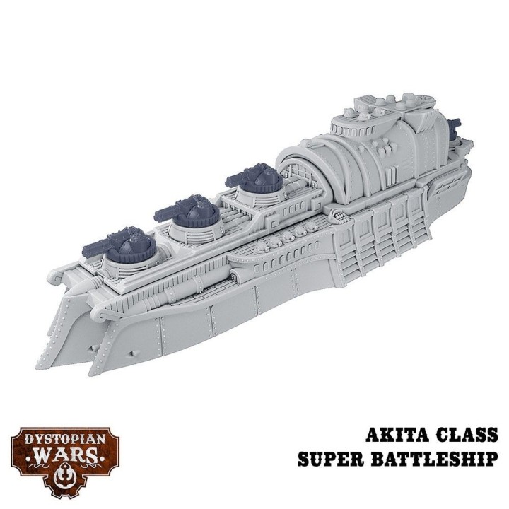 Hachiman Battlefleet set pour l'Empire à Dystopian Wars (Warcradle Studios)