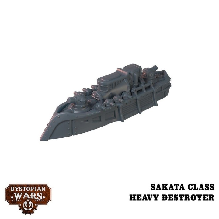 Hachiman Battlefleet set pour l'Empire à Dystopian Wars (Warcradle Studios)
