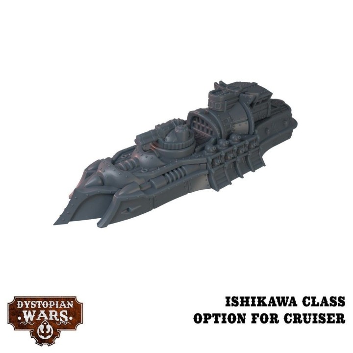 Hachiman Battlefleet set pour l'Empire à Dystopian Wars (Warcradle Studios)