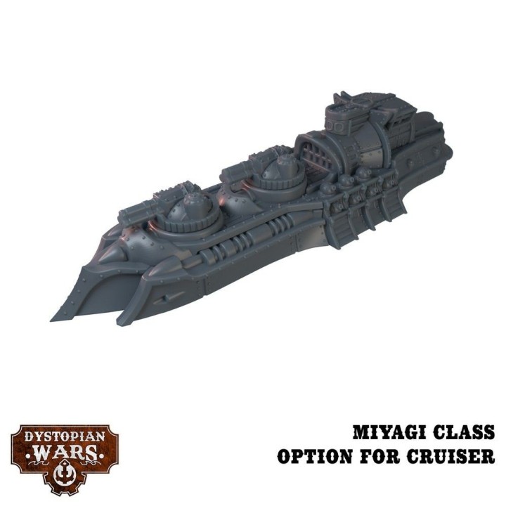 Hachiman Battlefleet set pour l'Empire à Dystopian Wars (Warcradle Studios)