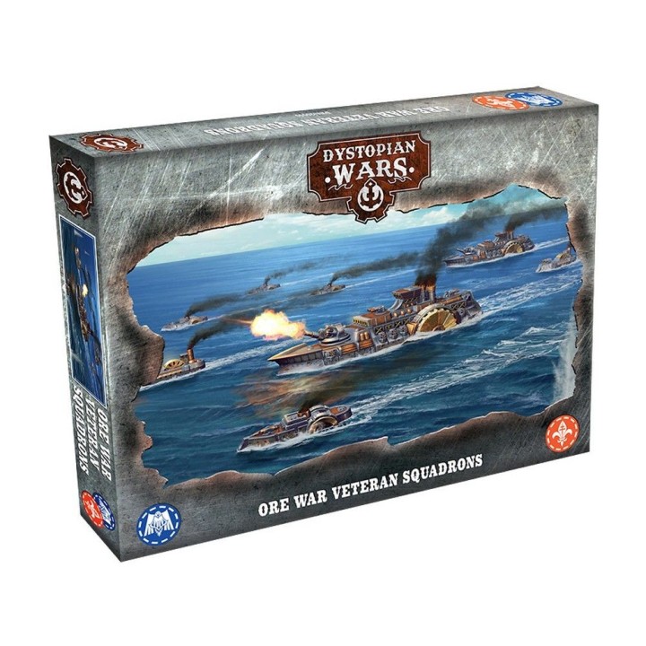 Set de vaisseaux des Ore War Veteran Squadrons de l'Union pour Dystopian Wars