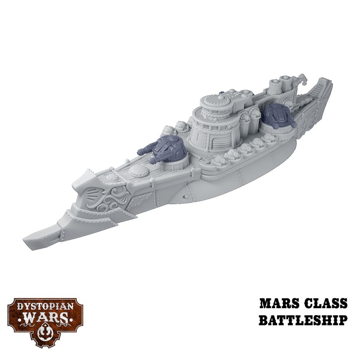 Figurines de la Mars Battlefleet Set de l'Alliance pour Dystopian Wars