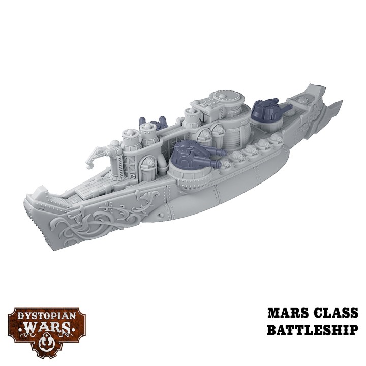 Figurines de la Mars Battlefleet Set de l'Alliance pour Dystopian Wars