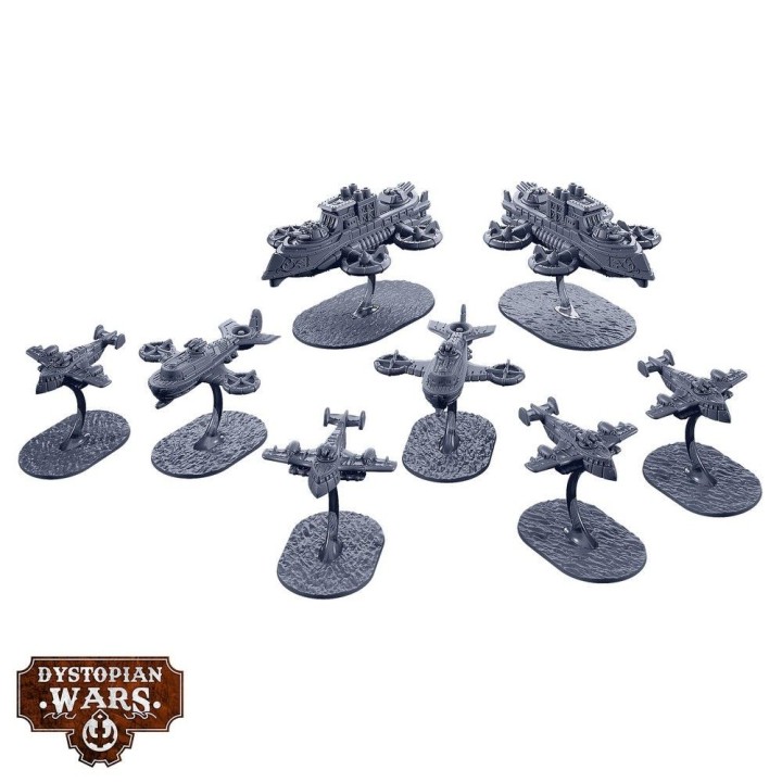 Figurines d'Aerial Squadrons pour the Crown de Dystopian Wars