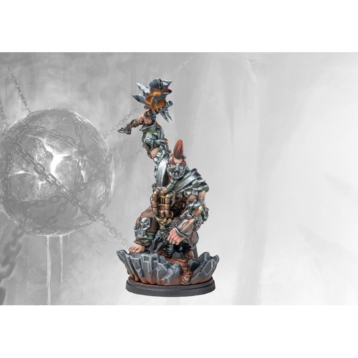 Figurine de Herald of Magma pour le Dweghom de Conquest (Para Bellum Wargames)
