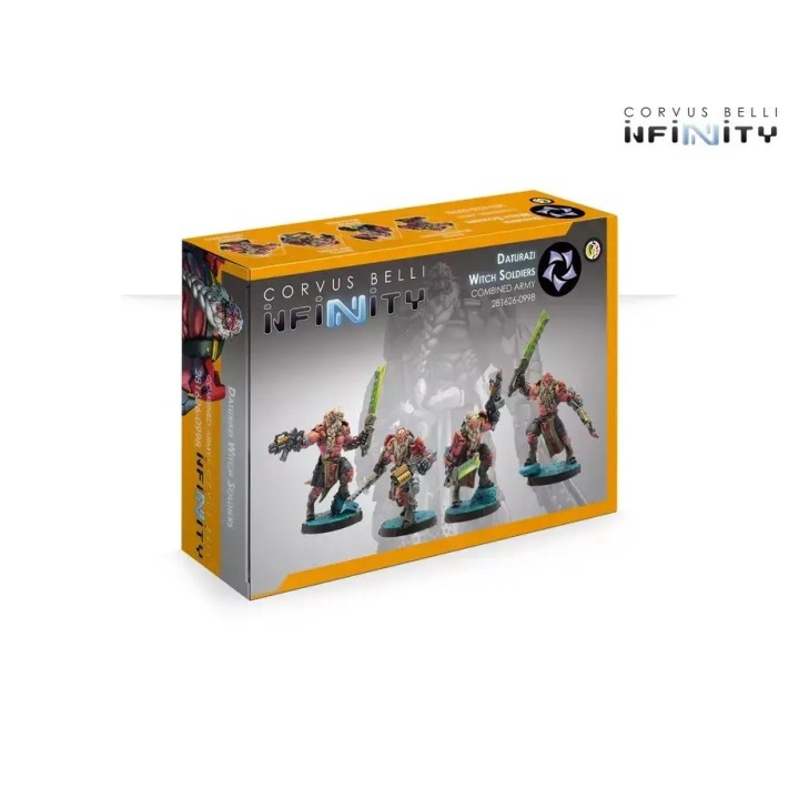 Figurines des Daturazi Witch-Soldiers de l'AC pour Infinity (Corvus Belli)