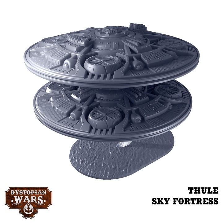 Thule Battlefleet Set des Elightened pour Dystopian Wars (Warcradle Studios)