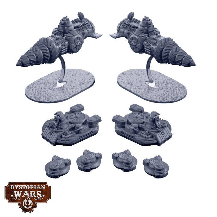Figurines des Commonwealth Advanced Squadrons pour Dystopian Wars